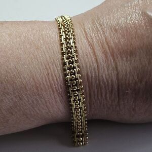 Vintage Napier Gold Tone Tennis Bracelet 6.75"